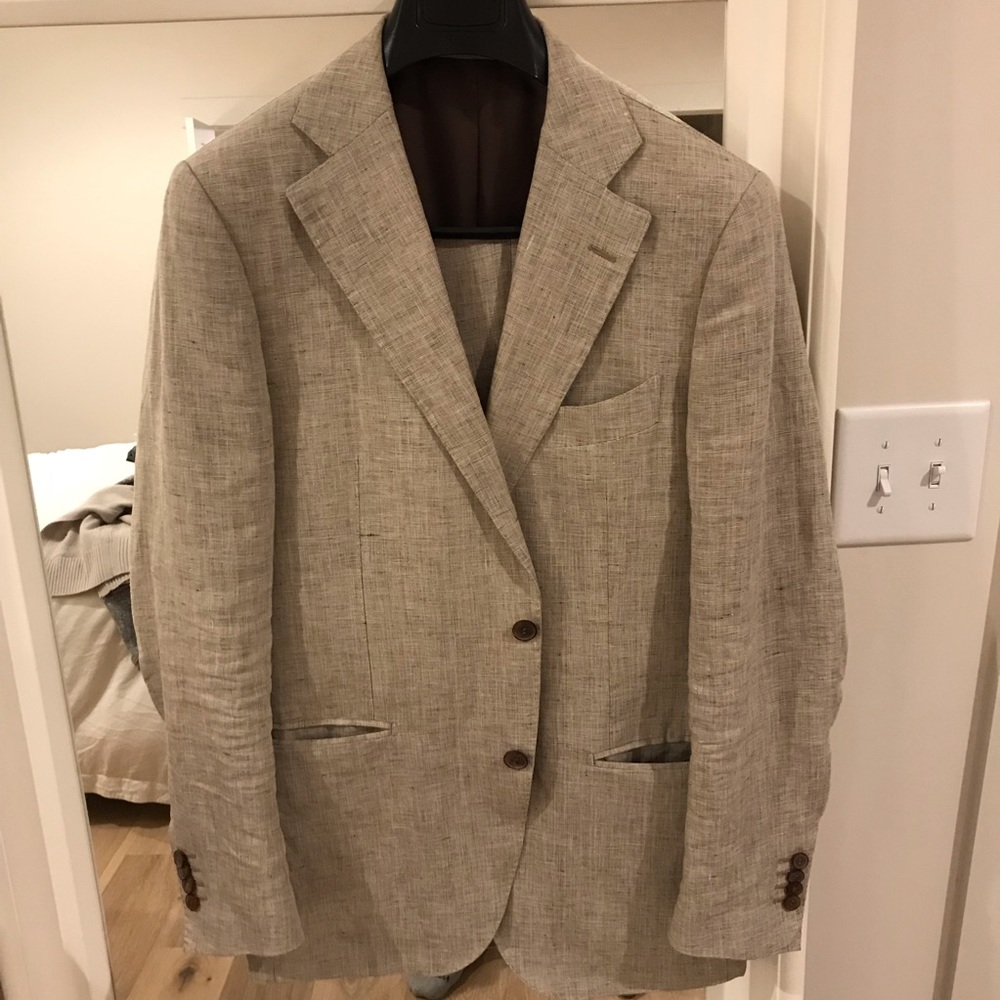 Suitsupply Linen Suit. 40R